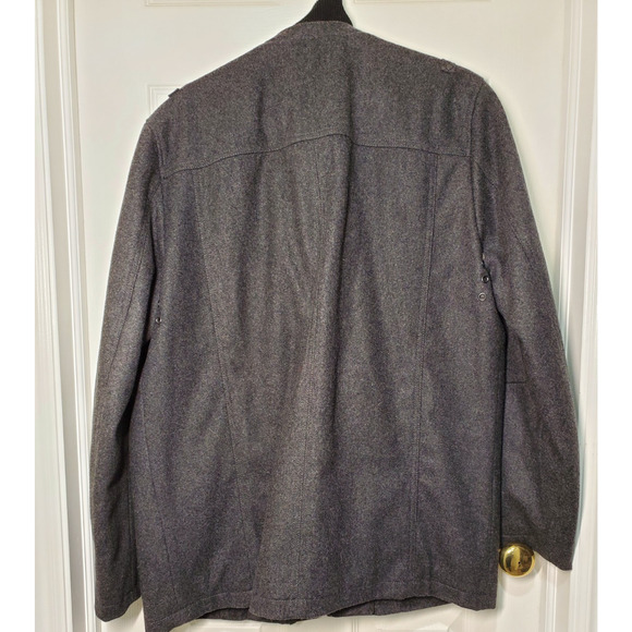 Structure Men’s Charcoal Wool Blend Field Jacket – Size L – Multi-Pocket - Picture 7 of 12
